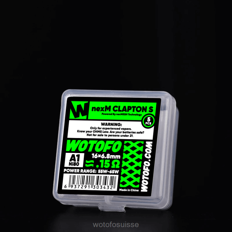 Wotofo NEXMESH bobine de maille nexmesh clapton s 5 pièces | Wotofo Suisse XH2PT312