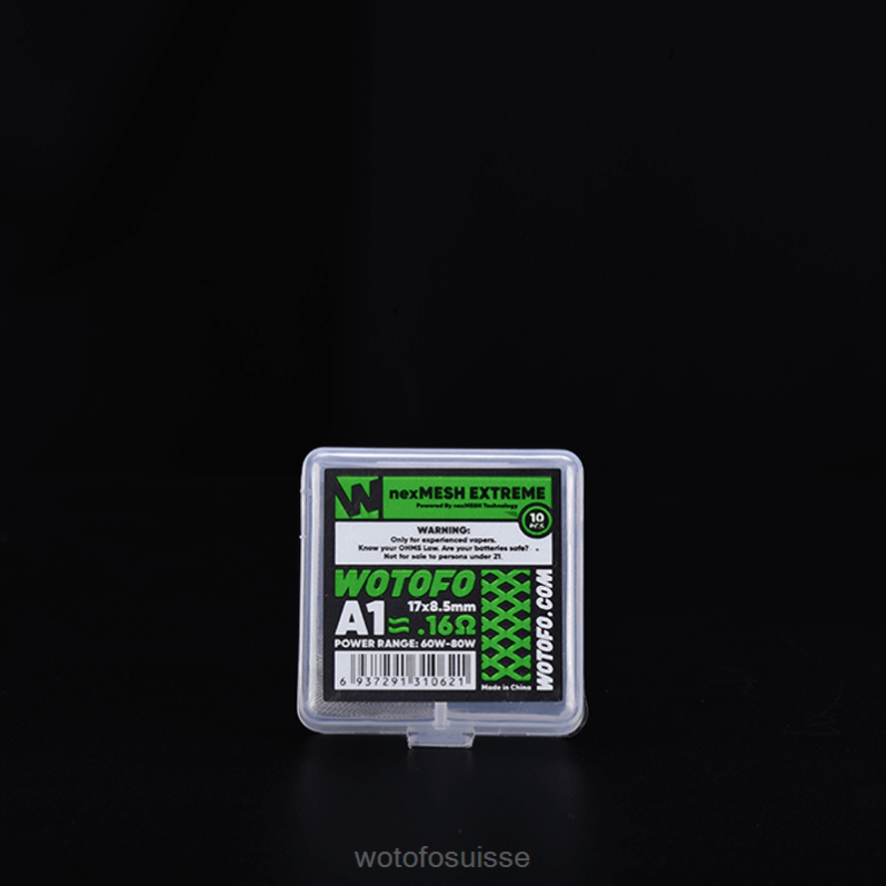 Wotofo NEXMESH pour profil 1.5 et rdta Nexmesh extrême 10 pièces | Wotofo Suisse XH2PT322
