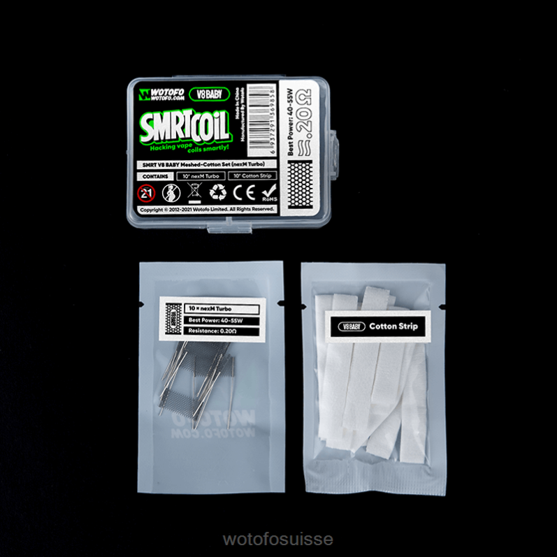 Wotofo SMRT ensemble en coton et maille pour bébé v8 refroidissement nexmesh | Wotofo Suisse XH2PT352