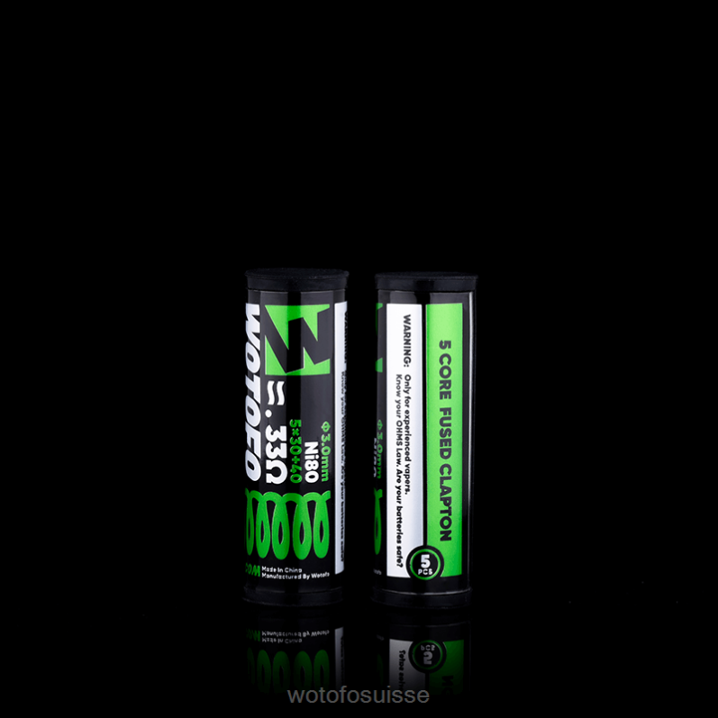 Wotofo bobines préfabriquées Clapton fusionné double cœur 0,28 ohm 10 pièces | Wotofo Flavors XH2PT314