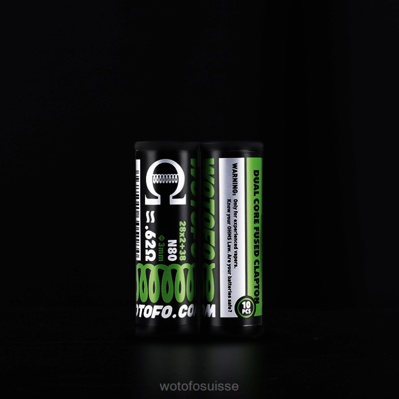 clapton fusionné double cœur 0,62 ohm 10 pièces