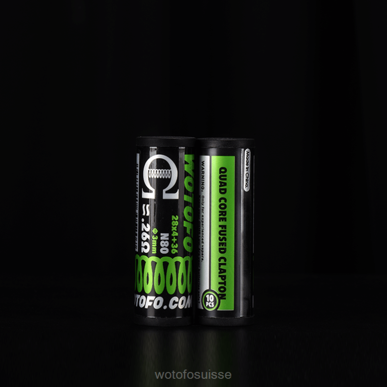 Wotofo bobines préfabriquées Clapton fusionné quad core 0,26 ohm 10 pièces | Wotofo Prix XH2PT333
