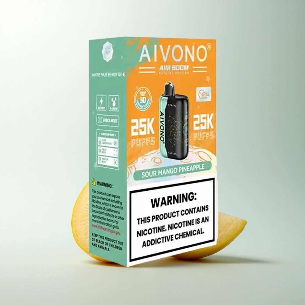 Aivono Aim Boom 25000 Puffs Ananas Mangue Acidulé 28ml 650mAh Type-C