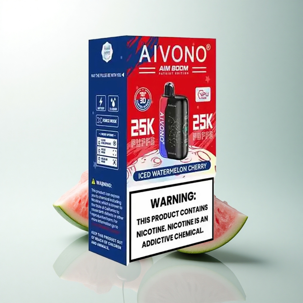 Aivono Aim Boom 25000 Puffs Pastèque Cerise Glacée 0% 650mAh Type-C