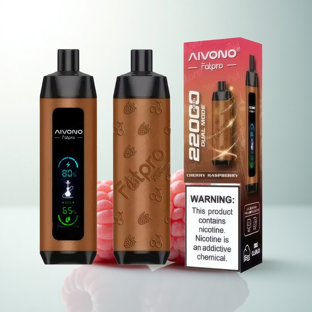 Aivono Aim Fatpro 22000 Puffs Cerise Framboise 28ml 5% Nicotine Dual Modes