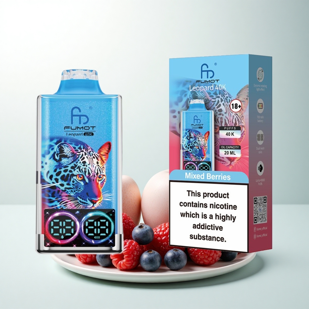 Fumot Leopard 40K Puffs Baies Mixtes Sans Nicotine 700mAh Dual Mesh