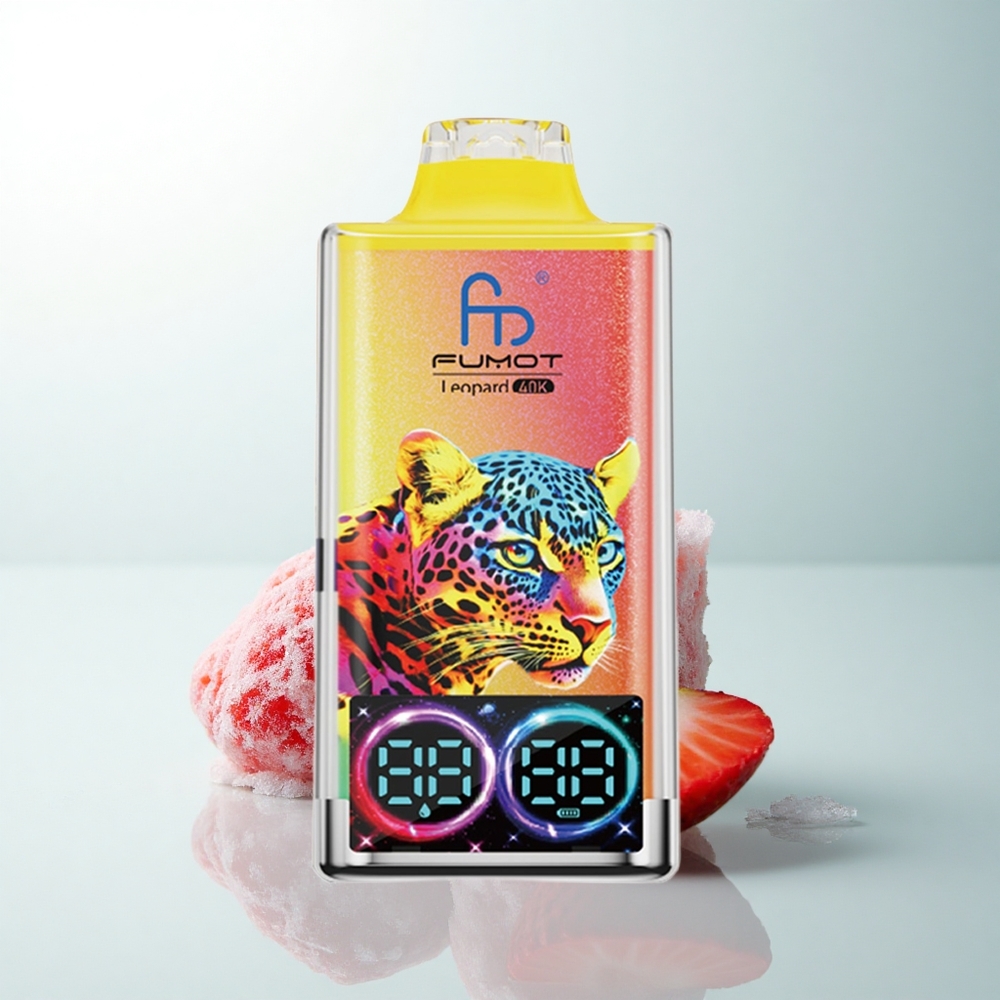 Fumot Leopard 40K Puffs Glace à la Fraise 5% Dual Mesh