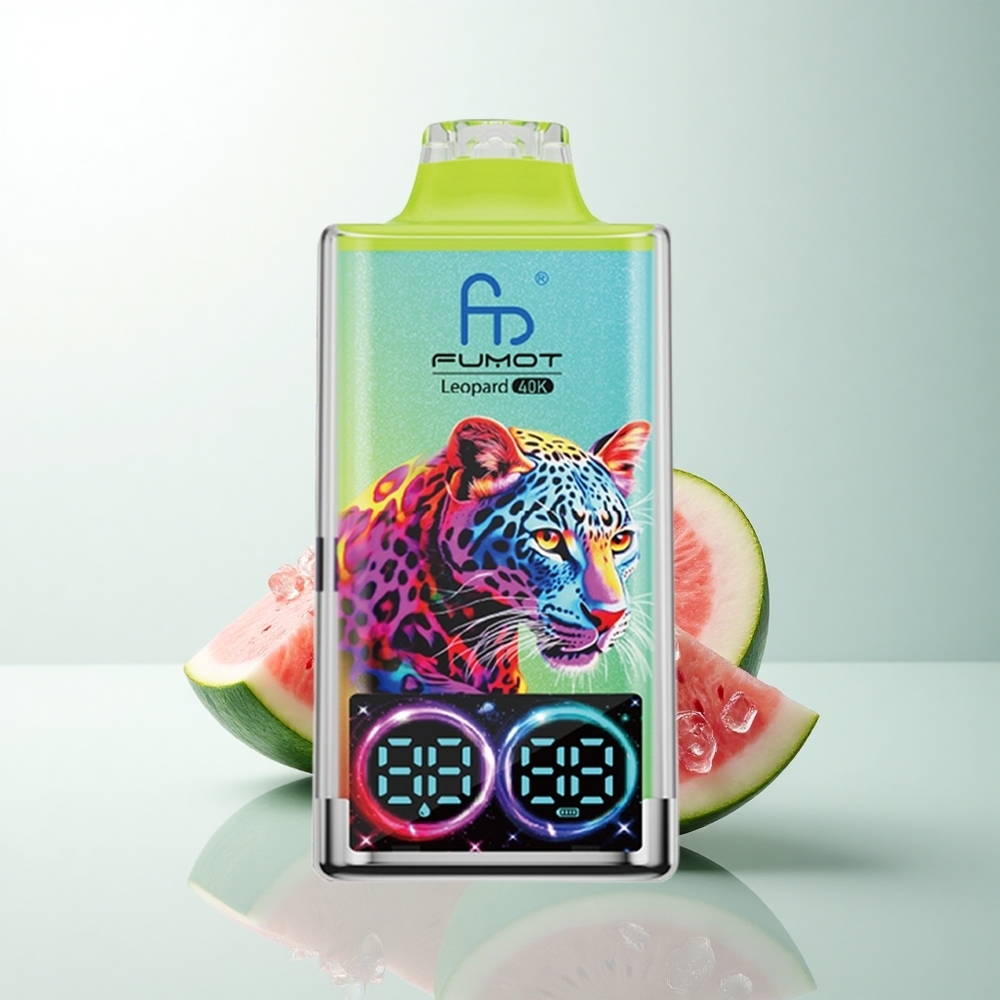 Fumot Leopard 40K Puffs Glace à la Pastèque 5% Nicotine Dual Mesh Type-C