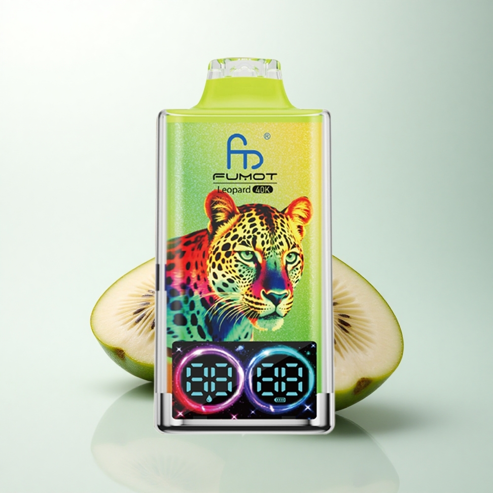 Fumot Leopard 40K Puffs Kiwi Fruit de la Passion Goyave 5% Nicotine 700mAh Dual Mesh