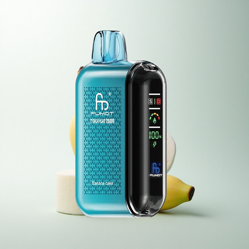 Fumot Tornado 20000 Puffs Gâteau à la Banane avec Double Mesh et Contrôle d'Airflow