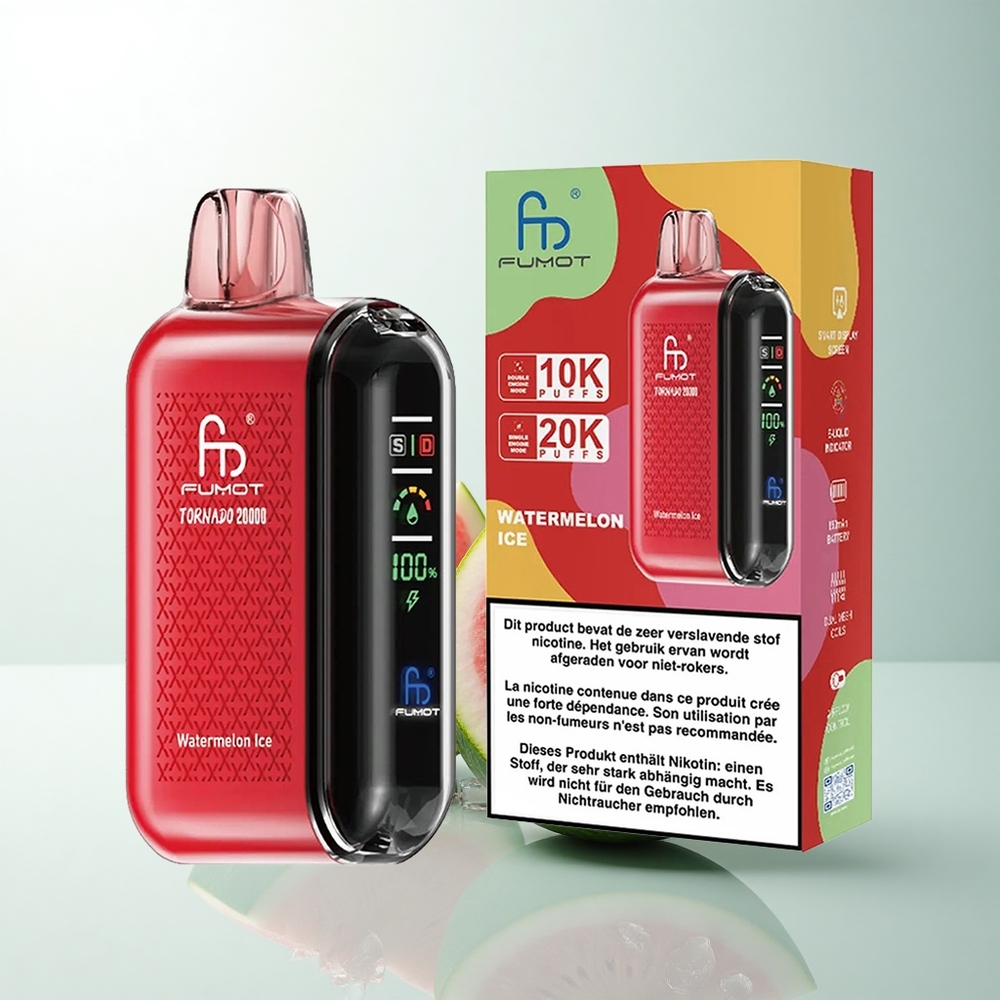 Fumot Tornado 20000 Puffs Glace à la Pastèque Dual Mesh
