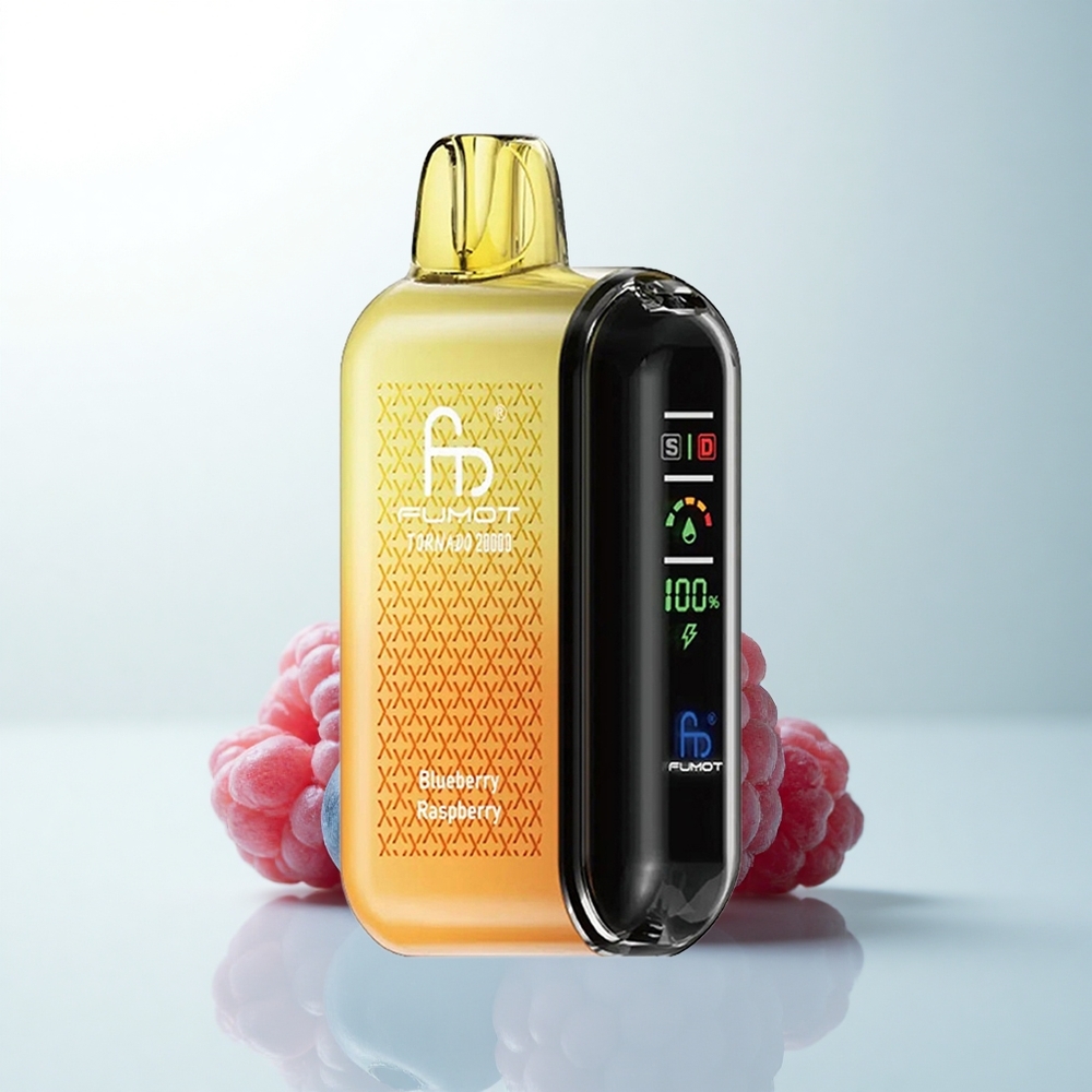 Fumot Tornado 20000 Puffs Myrtille Framboise Dual Mesh 850mAh Airflow