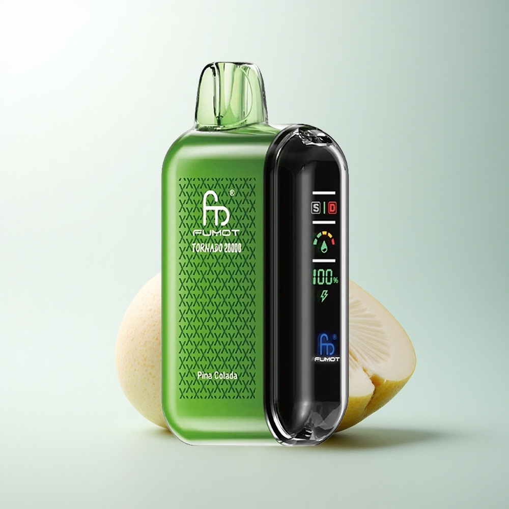 Fumot Tornado 20000 Puffs Piña Colada Double Mèche Écran Intelligent