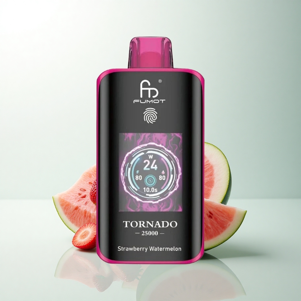 Fumot Tornado 25000 Puffs Fraise Pastèque Écran HD 700mAh 20ml