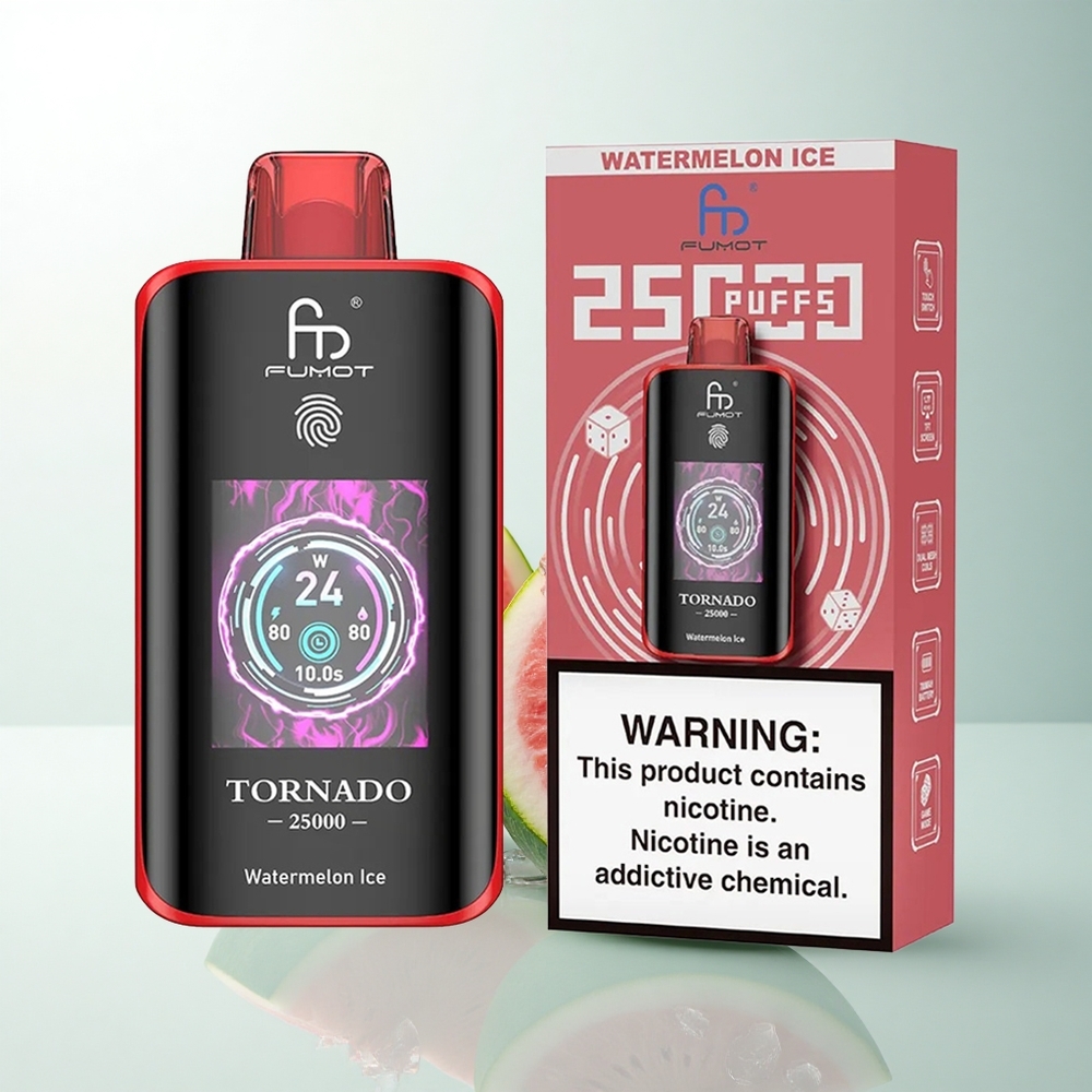 Fumot Tornado 25000 Puffs Glace à la Pastèque HD 700mAh Type-C