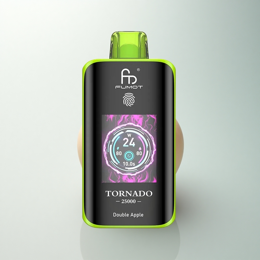Fumot Tornado 25000 Puffs Pomme Double Écran HD 700mAh Type-C