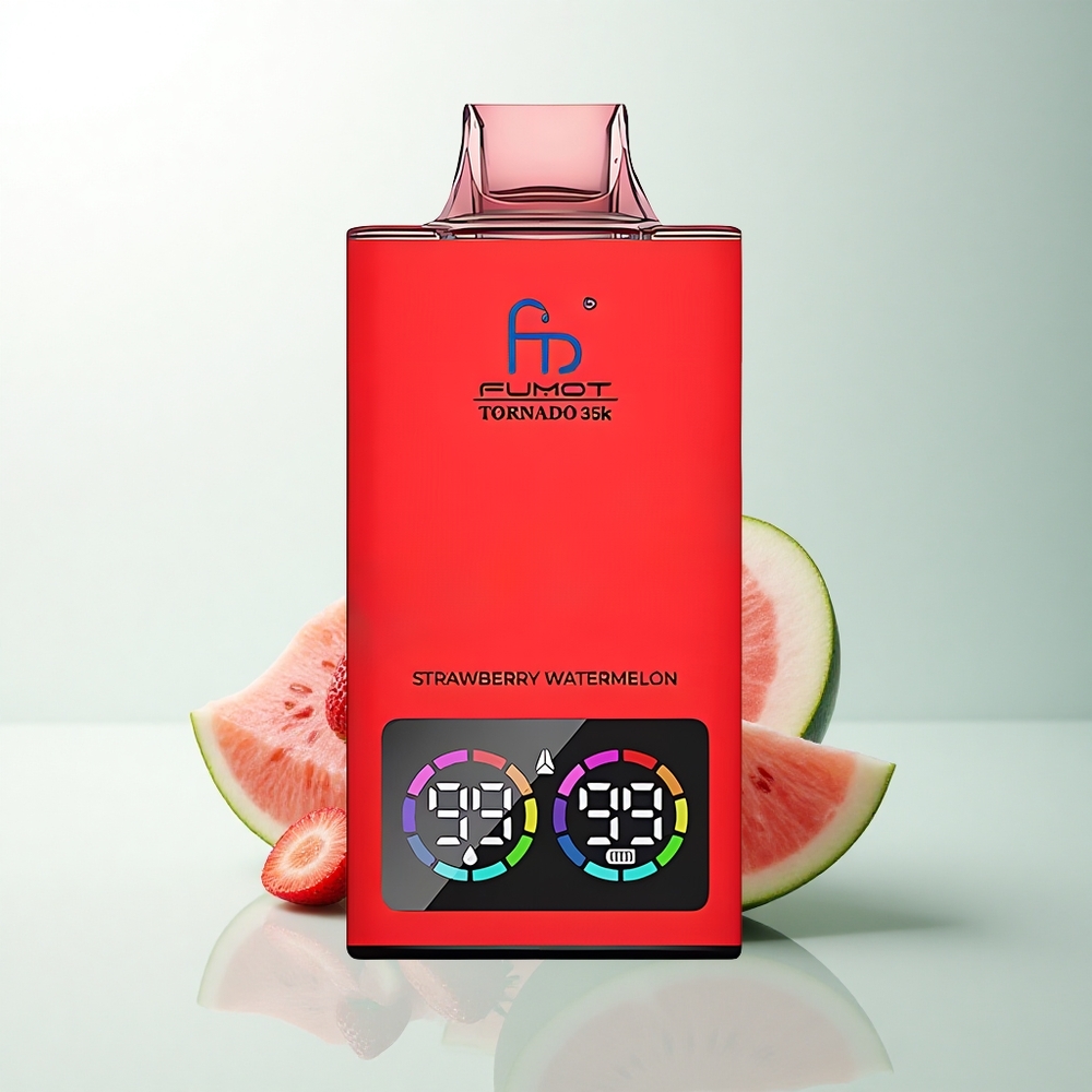 Fumot Tornado 35000 Puffs Fraise Pastèque Dual Mesh Éclairage RGB