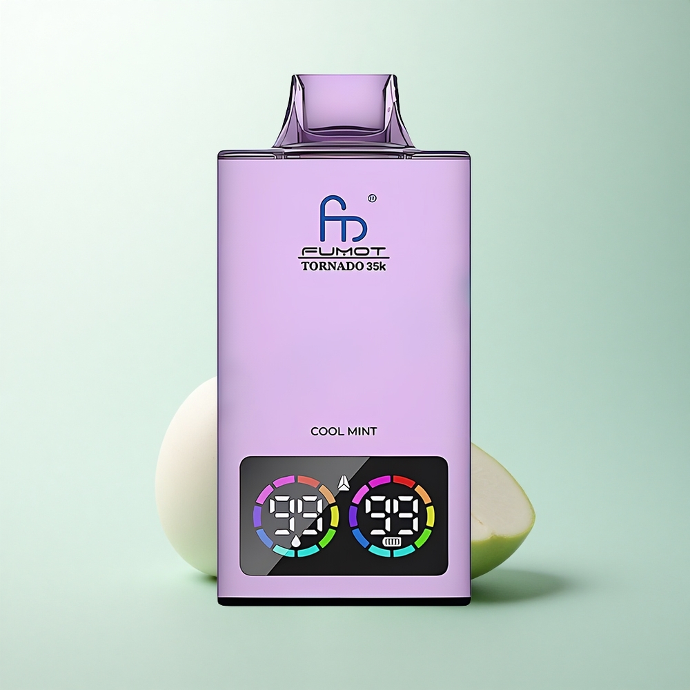 Fumot Tornado 35000 Puffs Menthe Fraîche à Double Mesh et Lumières RGB