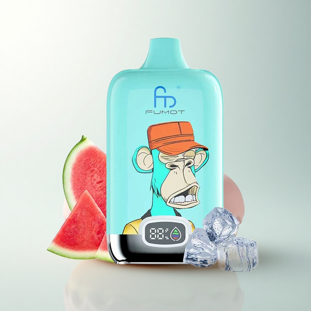 Fumot Tornado Digital Box 12000 Puffs Beignet Fraise Mesh 20ml Type-C