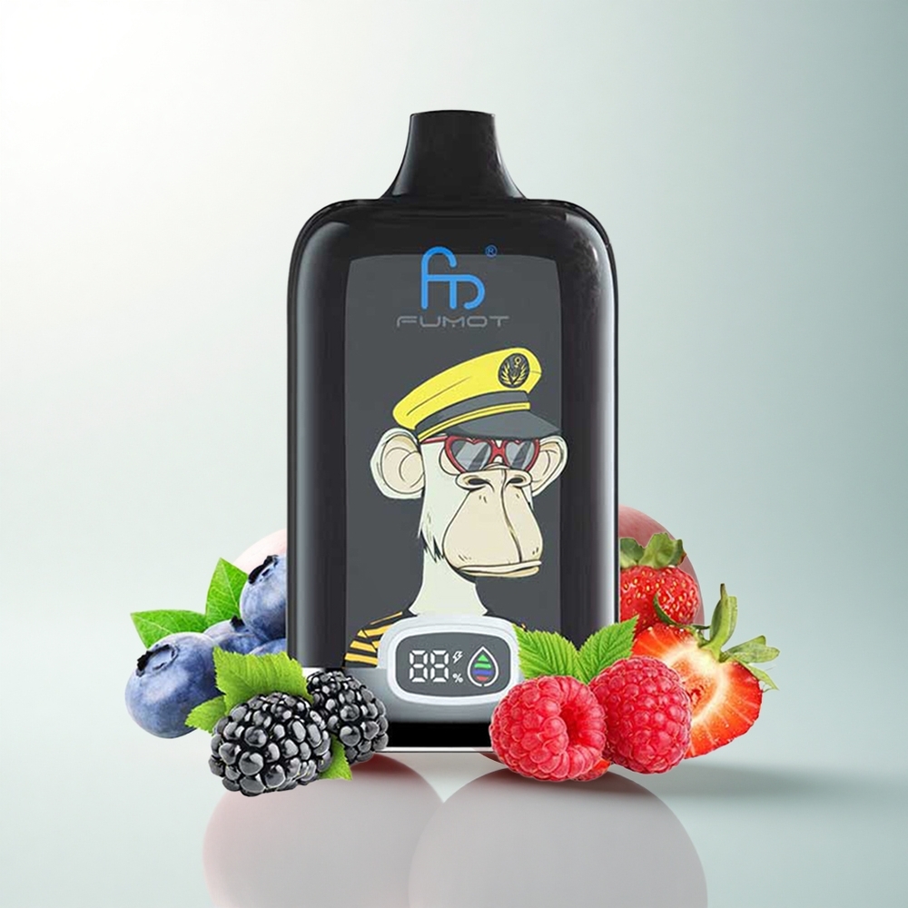 Fumot Tornado Digital Box 12000 Puffs Cerise Tornade Numérique Boîte 20ml 550mAh Type-C