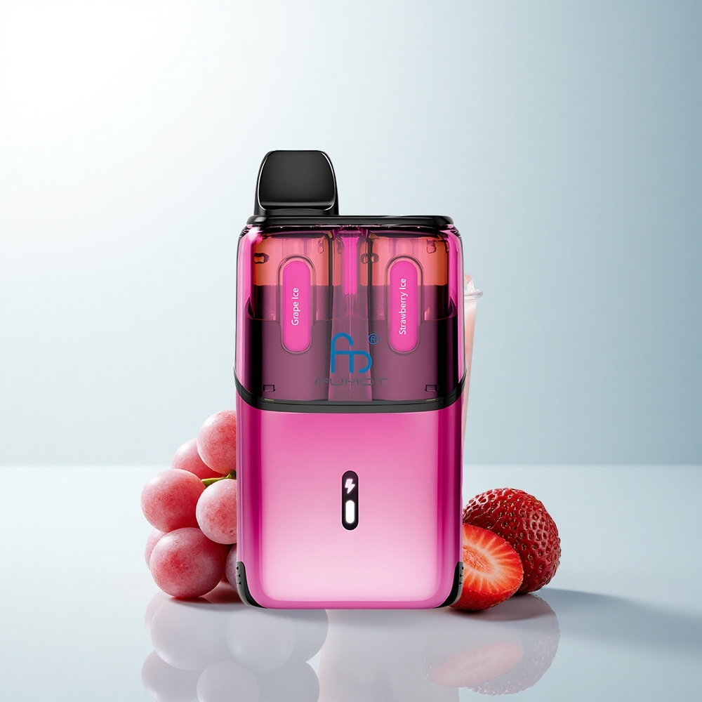 Fumot Ultra T32000 Puffs Glace Raisin - Glace Fraise avec Batterie 800mAh et Chargement Type-C