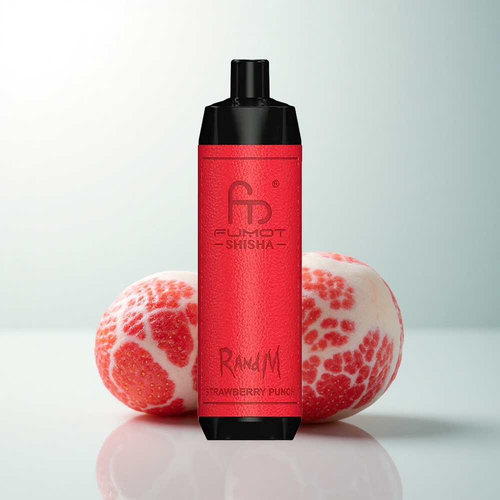 RandM Fumot Shisha 10000 Puffs Frappe à la Fraise 18ml 0.6ohm 850mAh