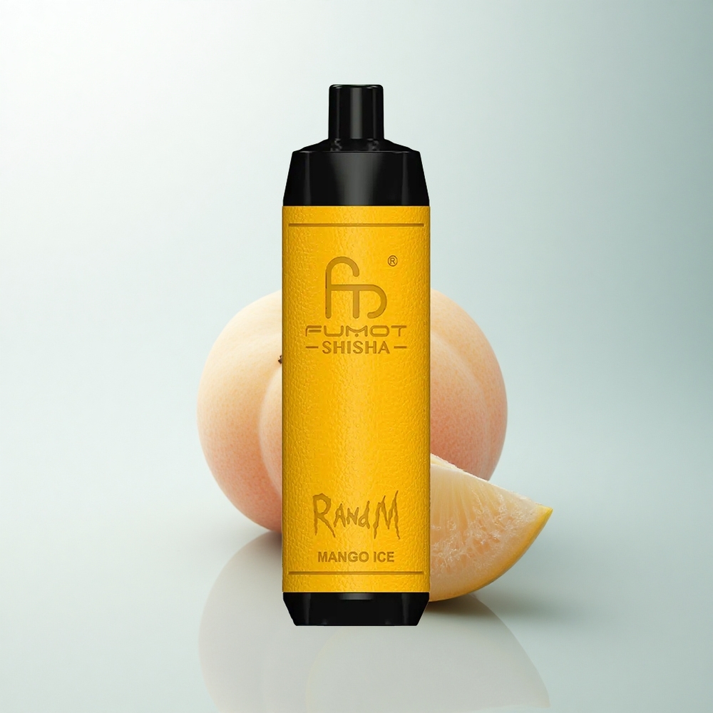 RandM Fumot Shisha 10000 Puffs Glace à la Mangue LED 18ml 0.6ohm