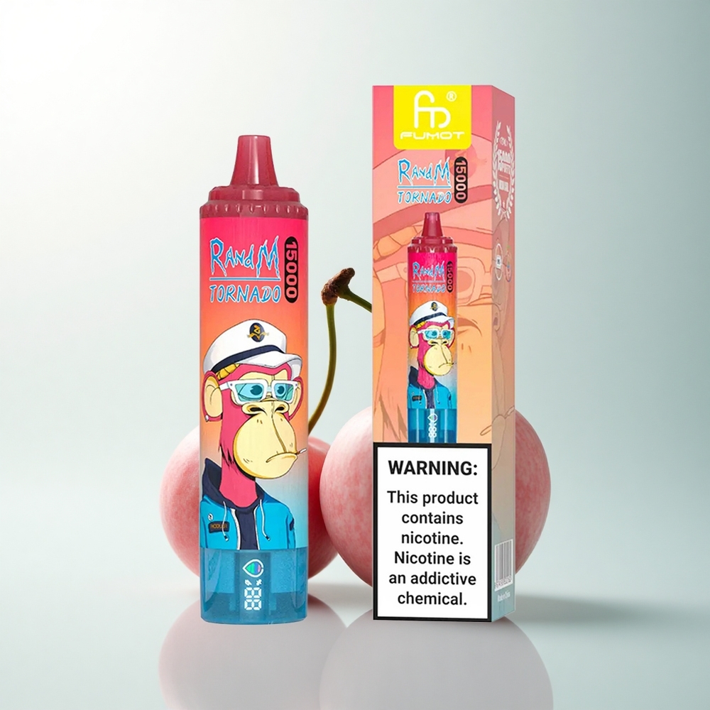 RandM Fumot Tornado 15000 Puffs Cerise 25ml 850mAh Type-C