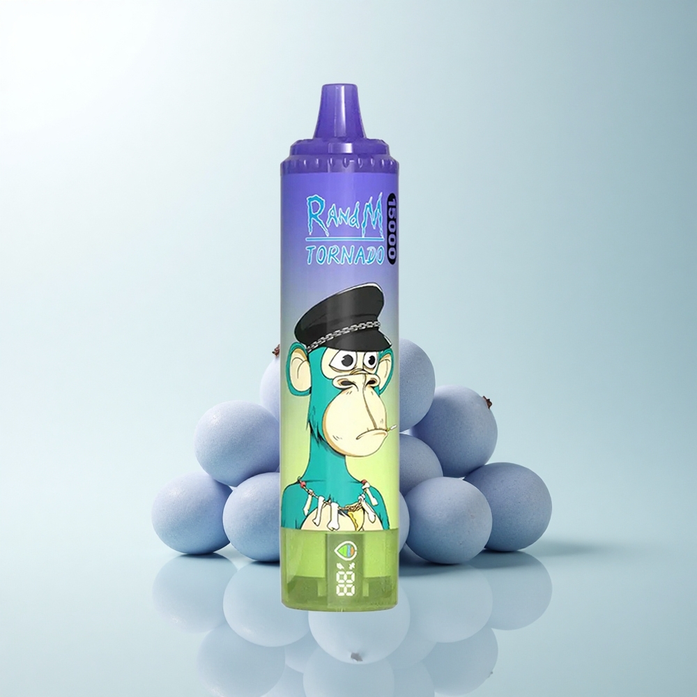 RandM Fumot Tornado 15000 Puffs Chewing Bulle Myrtille 25ml 850mAh Type-C