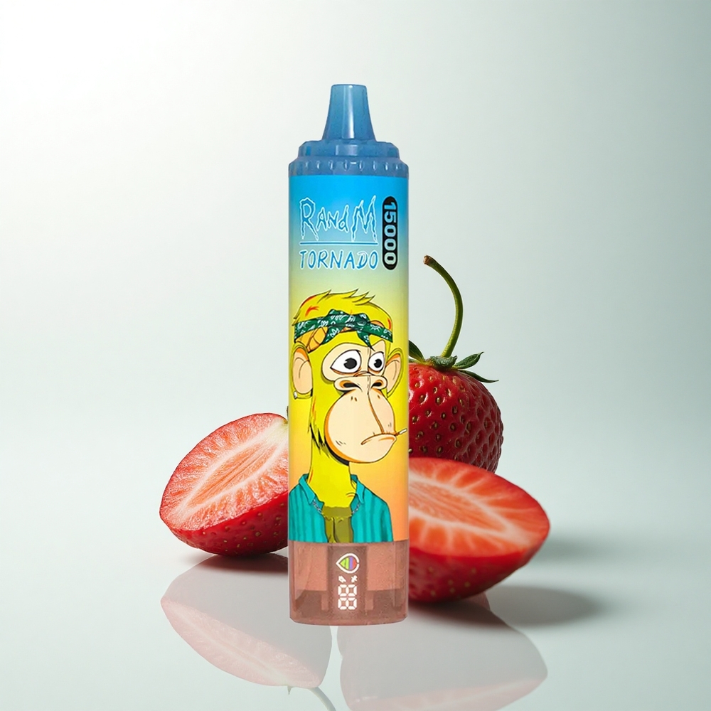RandM Fumot Tornado 15000 Puffs Fraise 25ml 850mAh Mesh