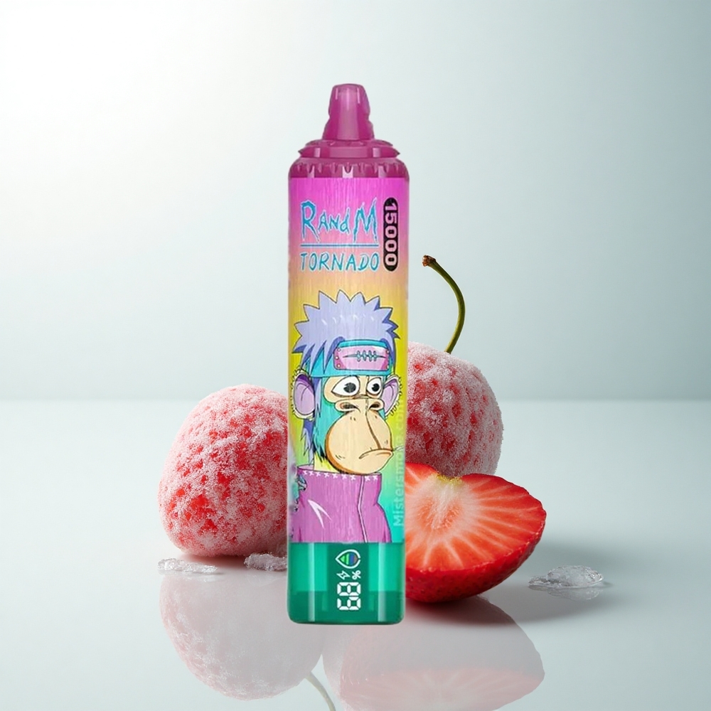 RandM Fumot Tornado 15000 Puffs Fraise Glacée 25ml Type-C Mesh