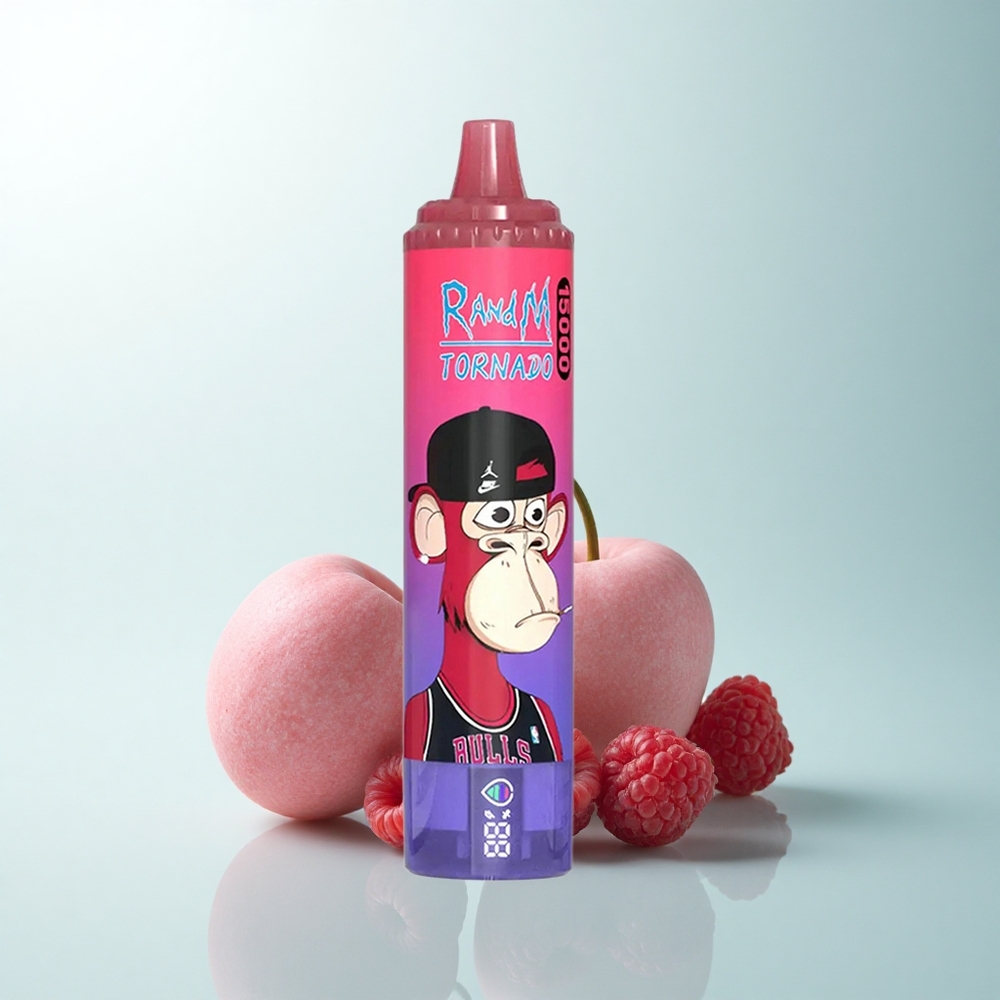 RandM Fumot Tornado 15000 Puffs Framboise Bleue 25ml 0.9 Ohm Mesh