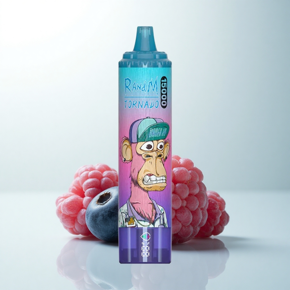 RandM Fumot Tornado 15000 Puffs Framboise Myrtille 25ml 850mAh Type-C