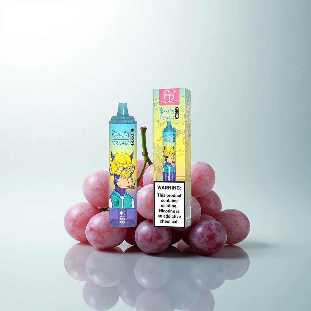 RandM Fumot Tornado 15000 Puffs Glace de Raisin 25ml 850mAh Mesh