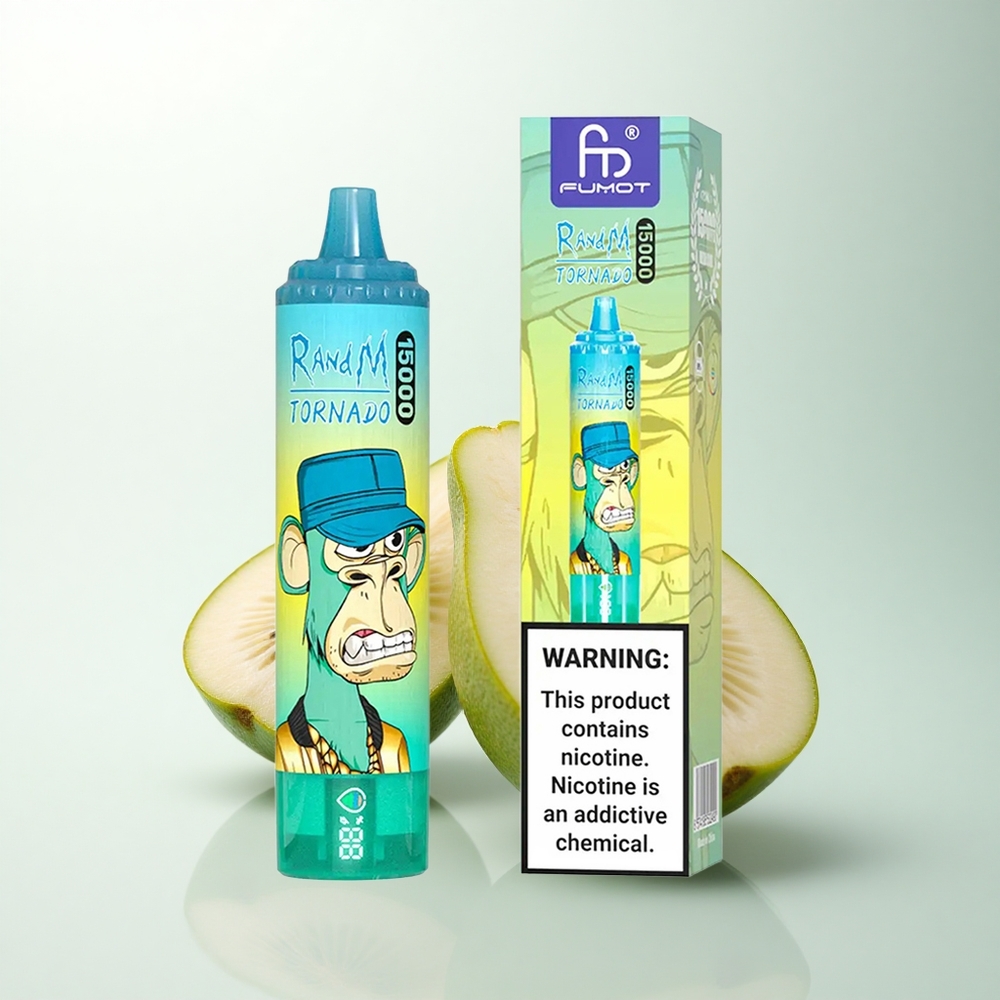 RandM Fumot Tornado 15000 Puffs Kiwi Fruit de la Passion Goyave 25ml 850mAh Type-C