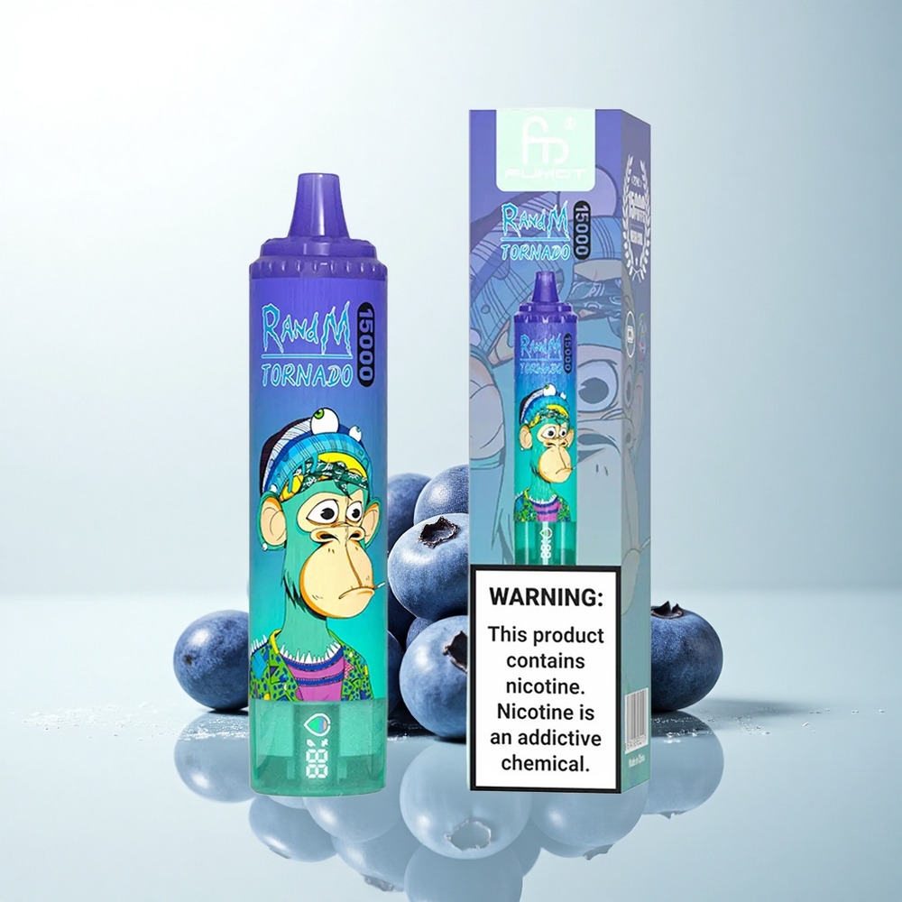 RandM Fumot Tornado 15000 Puffs Myrtille Glacée avec 25ml et 850mAh