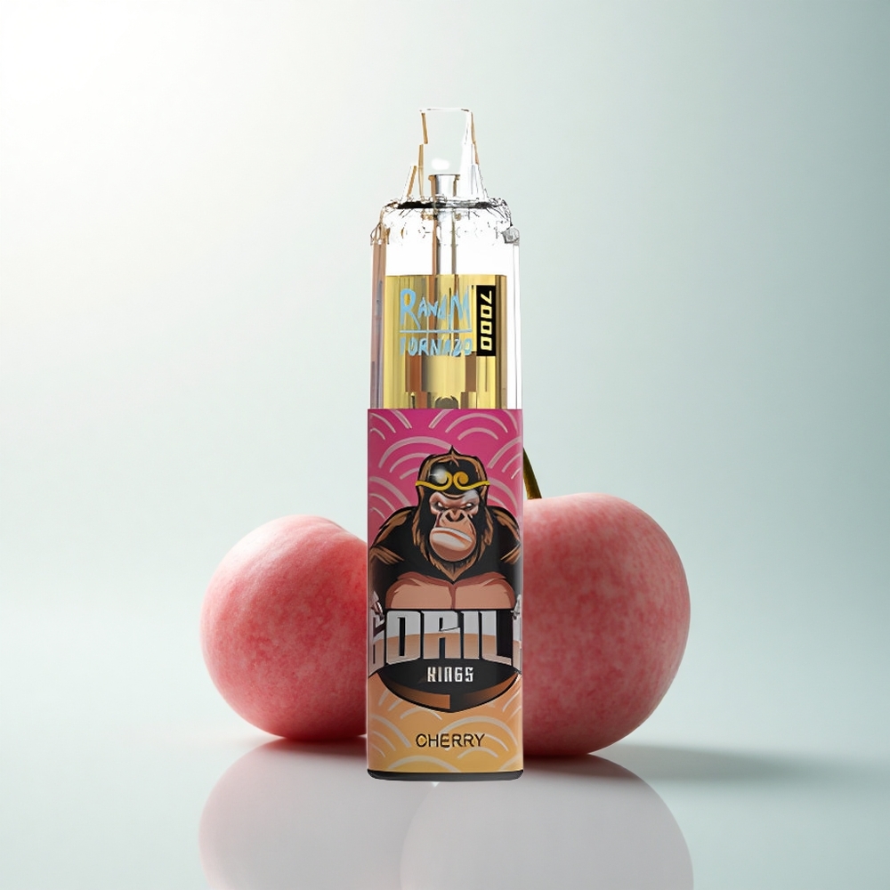 RandM Fumot Tornado 7000 Puffs Cerise Lumineuse Type-C 5%
