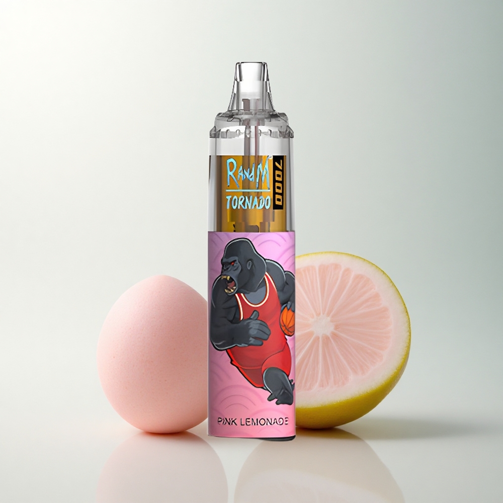 RandM Fumot Tornado 7000 Puffs Citronnade Rose à la Lumière RGB