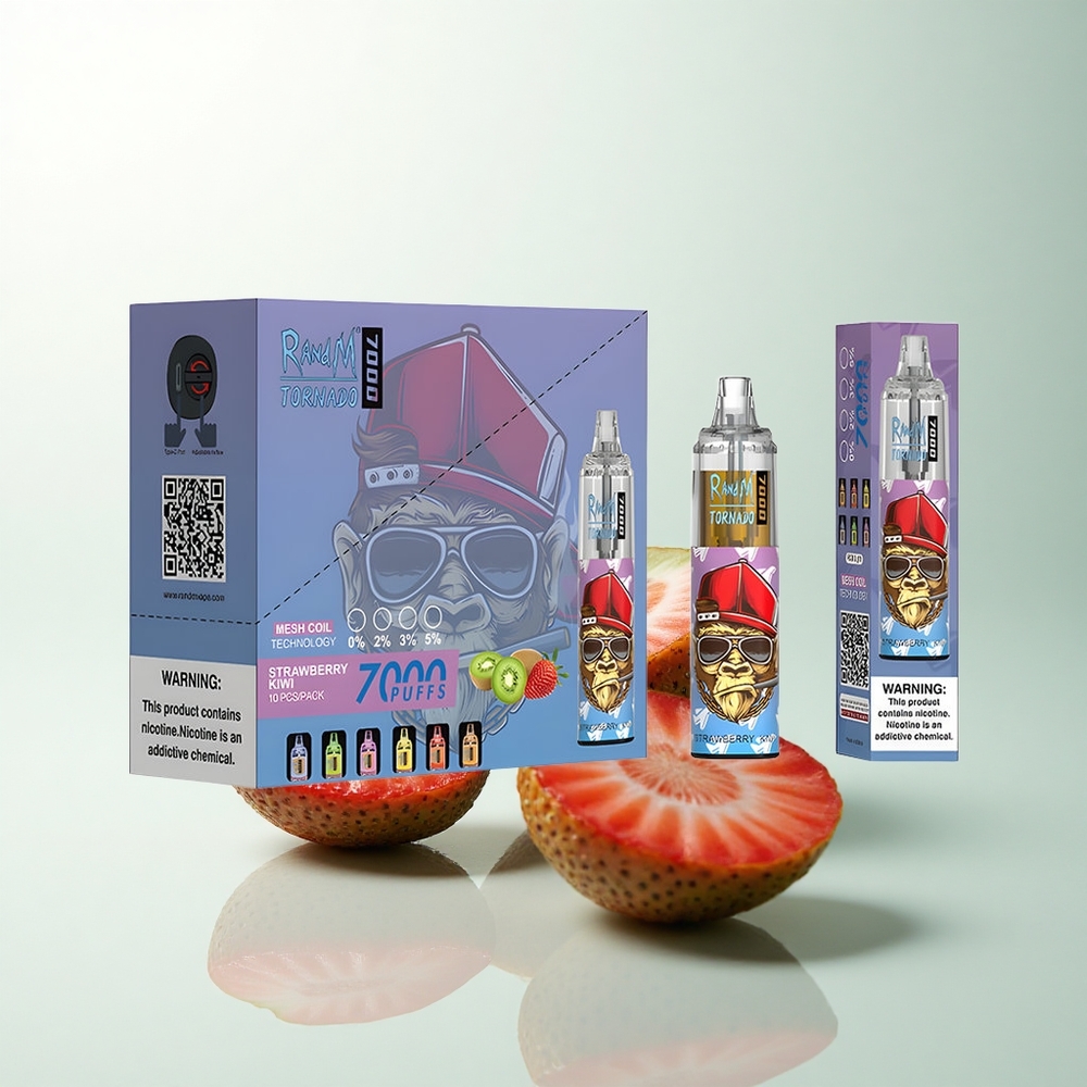 RandM Fumot Tornado 7000 Puffs Fraise Kiwi Type-C 850 MAH