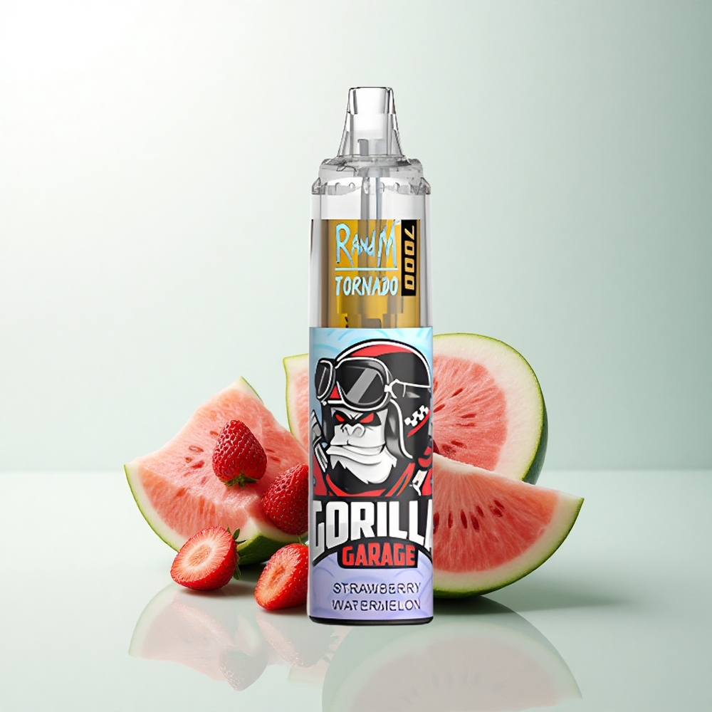 RandM Fumot Tornado 7000 Puffs Fraise Pastèque Mesh 14ML 5% Nicotine