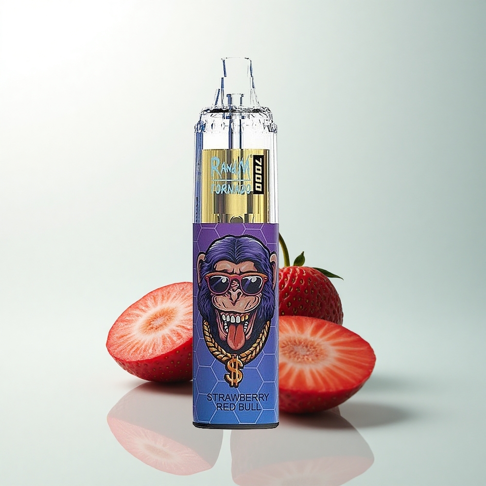 RandM Fumot Tornado 7000 Puffs Fraise Red Bull 14ML Mesh Type-C