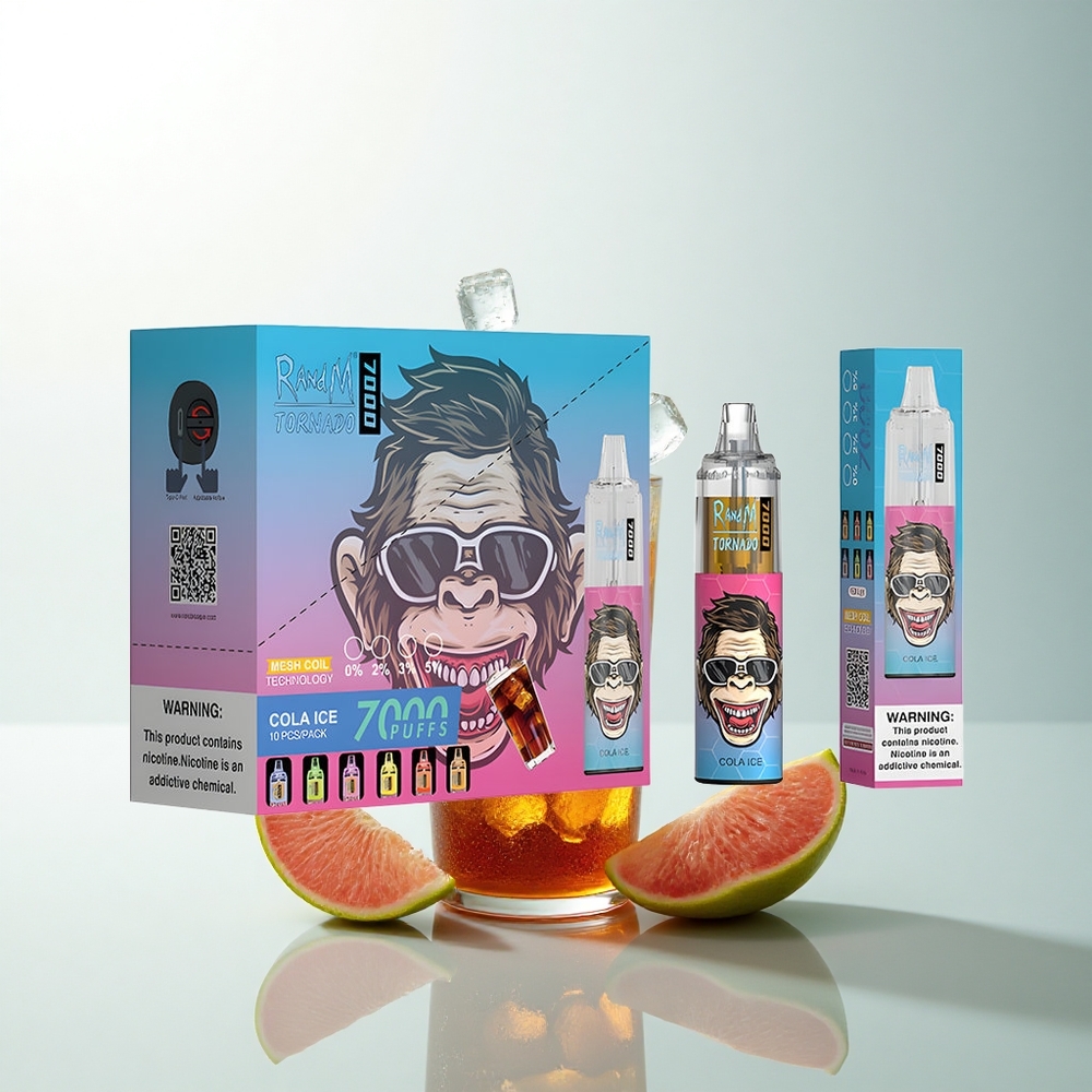 RandM Fumot Tornado 7000 Puffs Glace Cola Mesh Lumineux