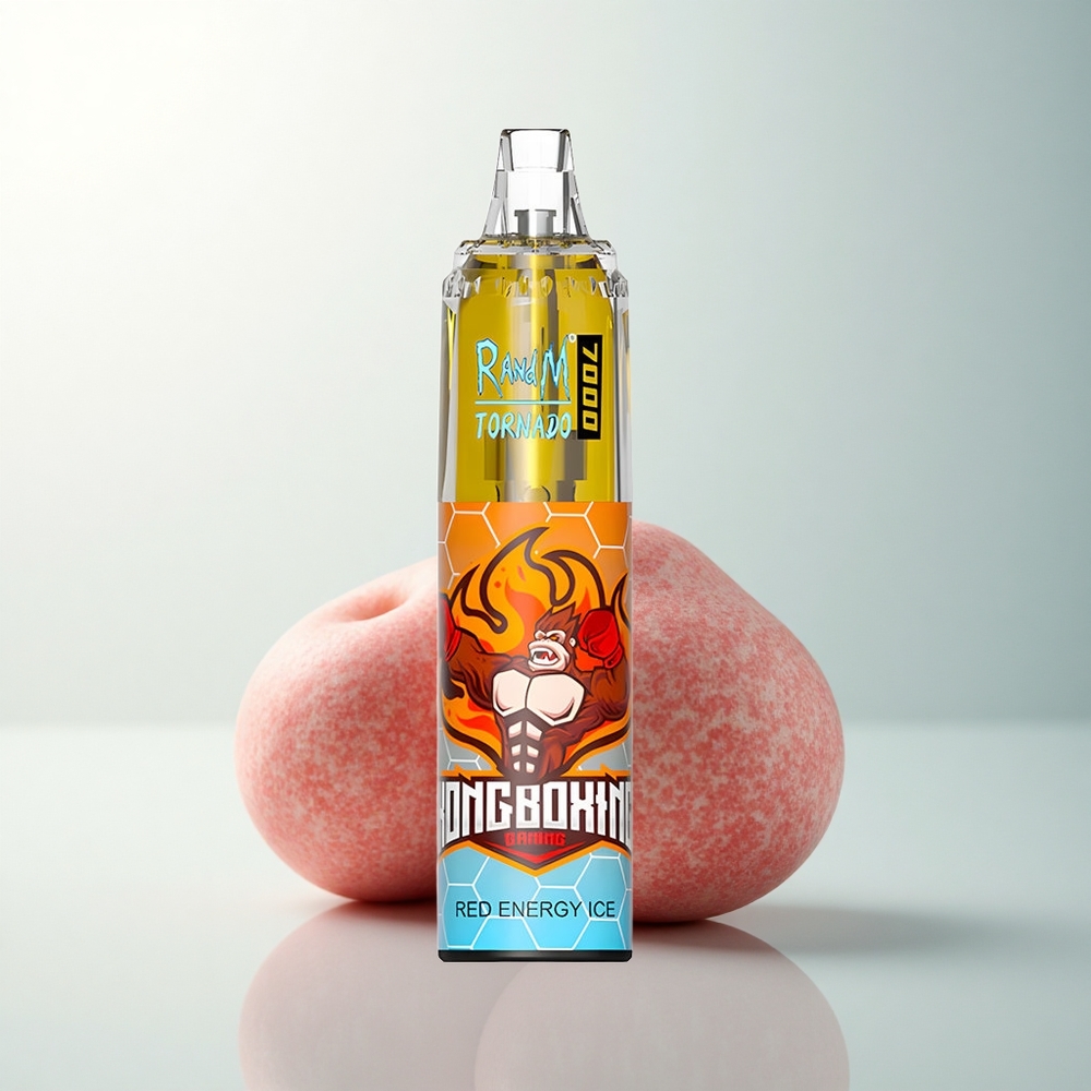 RandM Fumot Tornado 7000 Puffs Glace Énergie Rouge Type-C 850 MAH