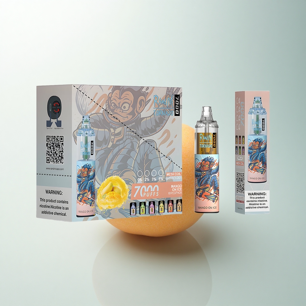 RandM Fumot Tornado 7000 Puffs Mangue sur Glace 14ML Mesh