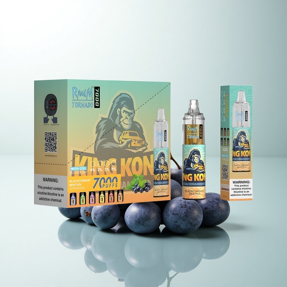 RandM Fumot Tornado 7000 Puffs Menthe Cassis 14ML Mesh Réglable
