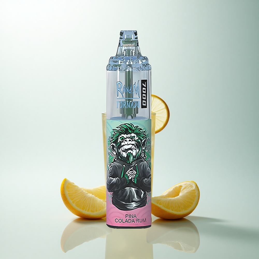 RandM Fumot Tornado 7000 Puffs Rhum Pina Colada 7000 Puffs Type-C Lumière RGB