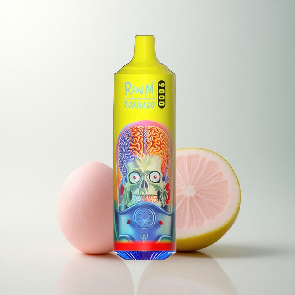 RandM Fumot Tornado 9000 Puffs Citronnade Rose Électrique 850 mAh 18 mL Mesh