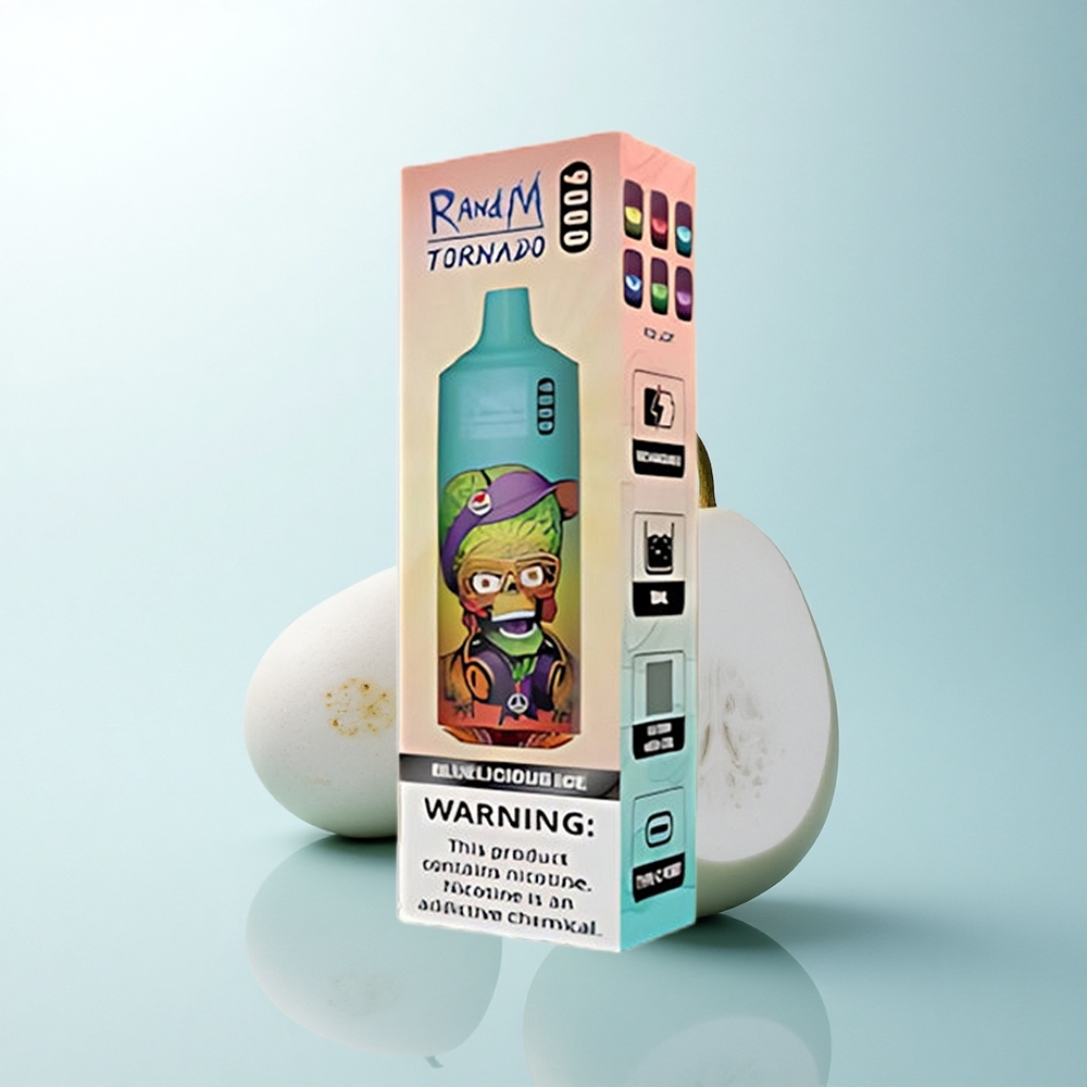 RandM Fumot Tornado 9000 Puffs Glacier Délicieux 18 mL 54 Variétés Mesh Coil