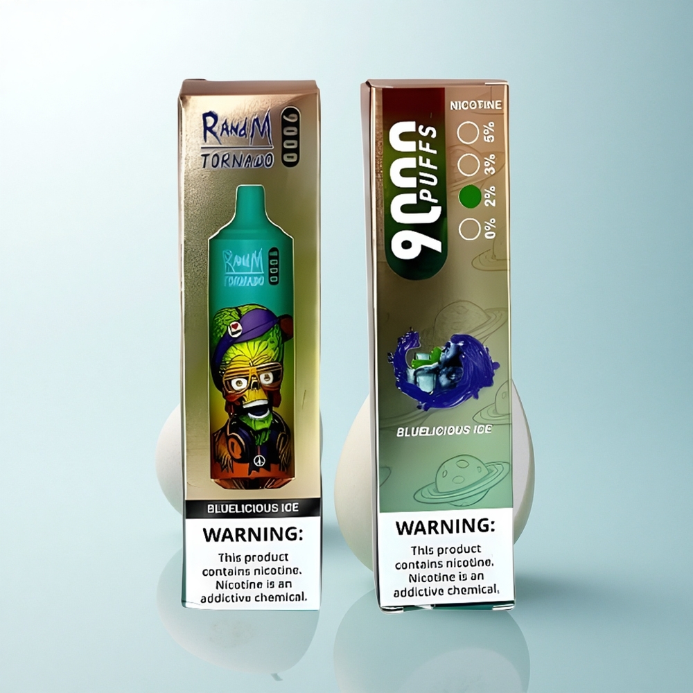 RandM Fumot Tornado 9000 Puffs Glacier Délicieux 18 mL 54 Variétés Mesh Coil