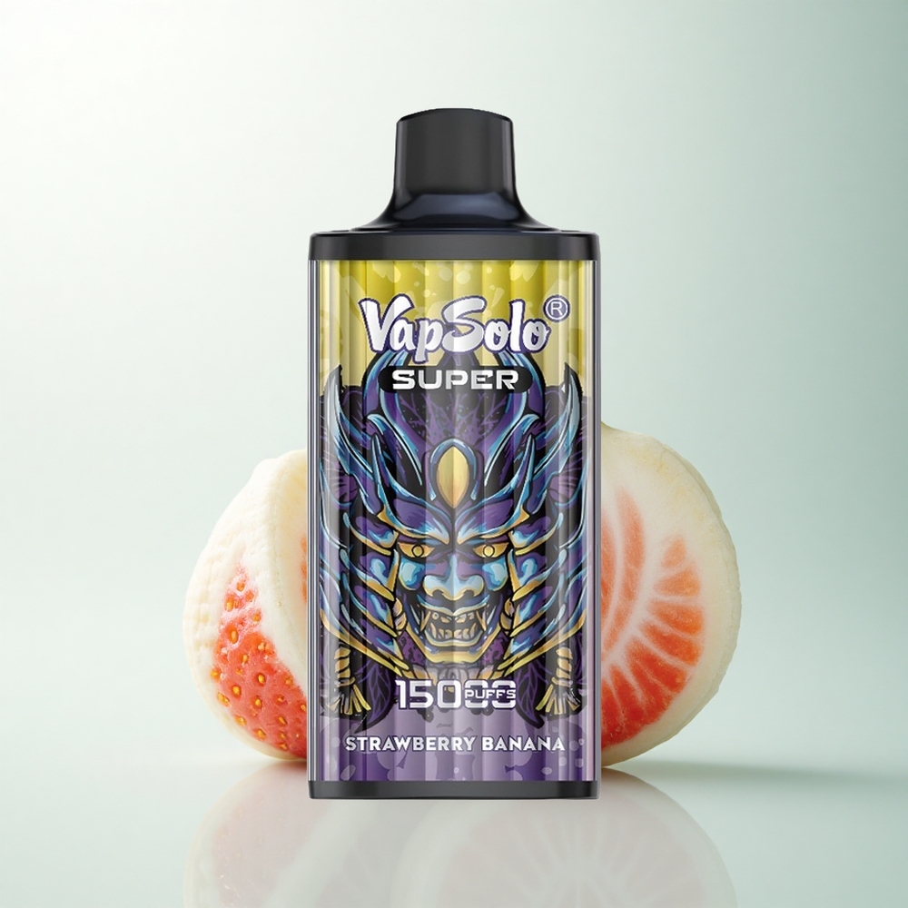 Vapsolo Super 15000 Puffs Fraise Banane 40ml Type-C 850mAh